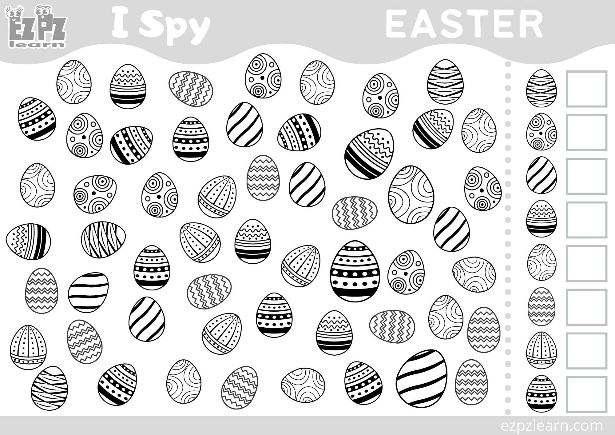 Easter egg i spy ezpzlearn